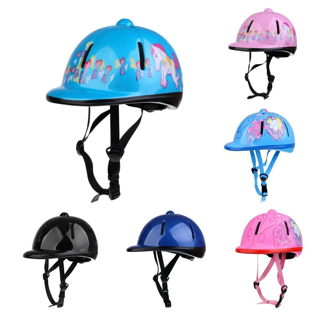 2 Pieces Kids Adjustable Horse Riding Hat/Helmet Head Protective Gear