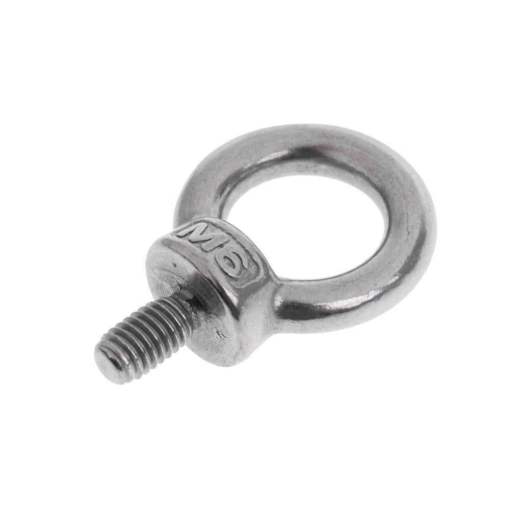 304 Stainless Steel Machine Shoulder Lift Eye Bolt Din 580 Marine Silver