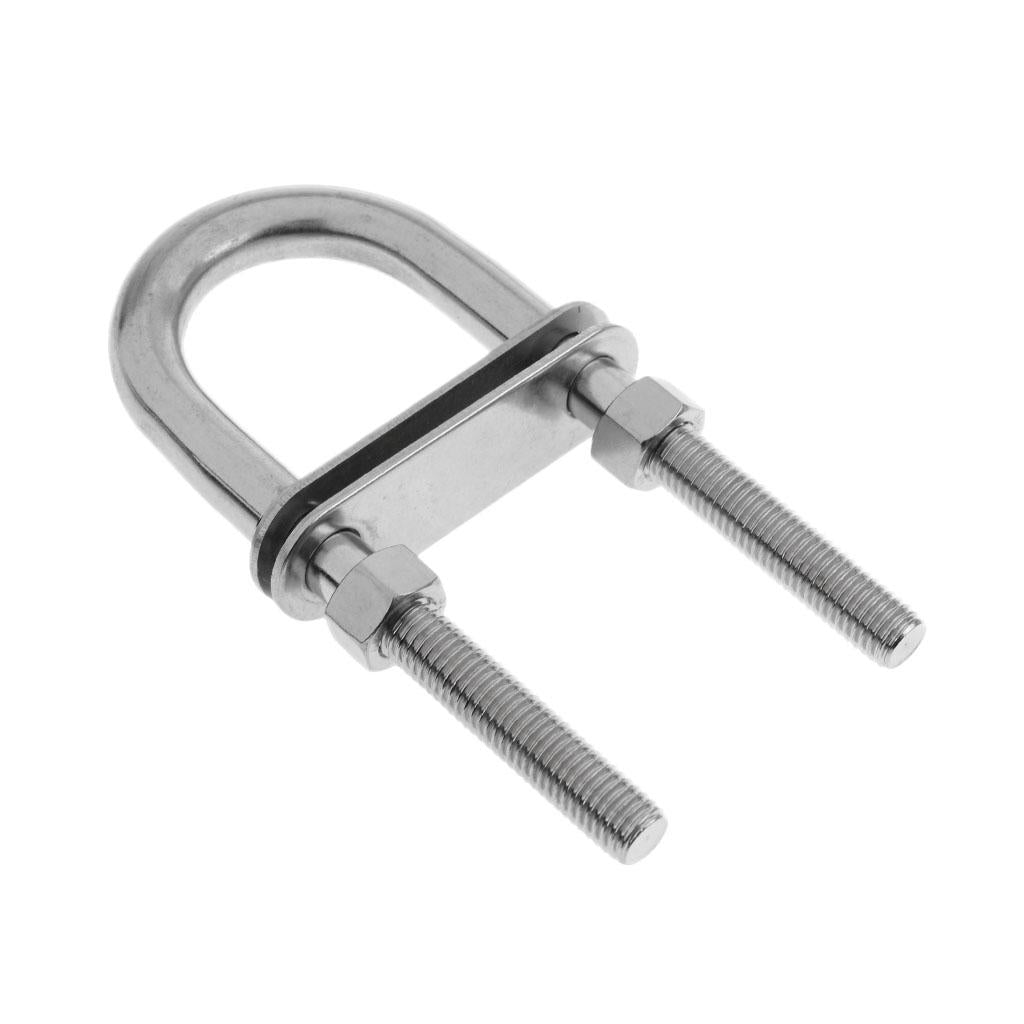 Bow/Stern Eye U-Bolt 304 Stainless Steel Boat/Marine Rigging M10x130/M8x120