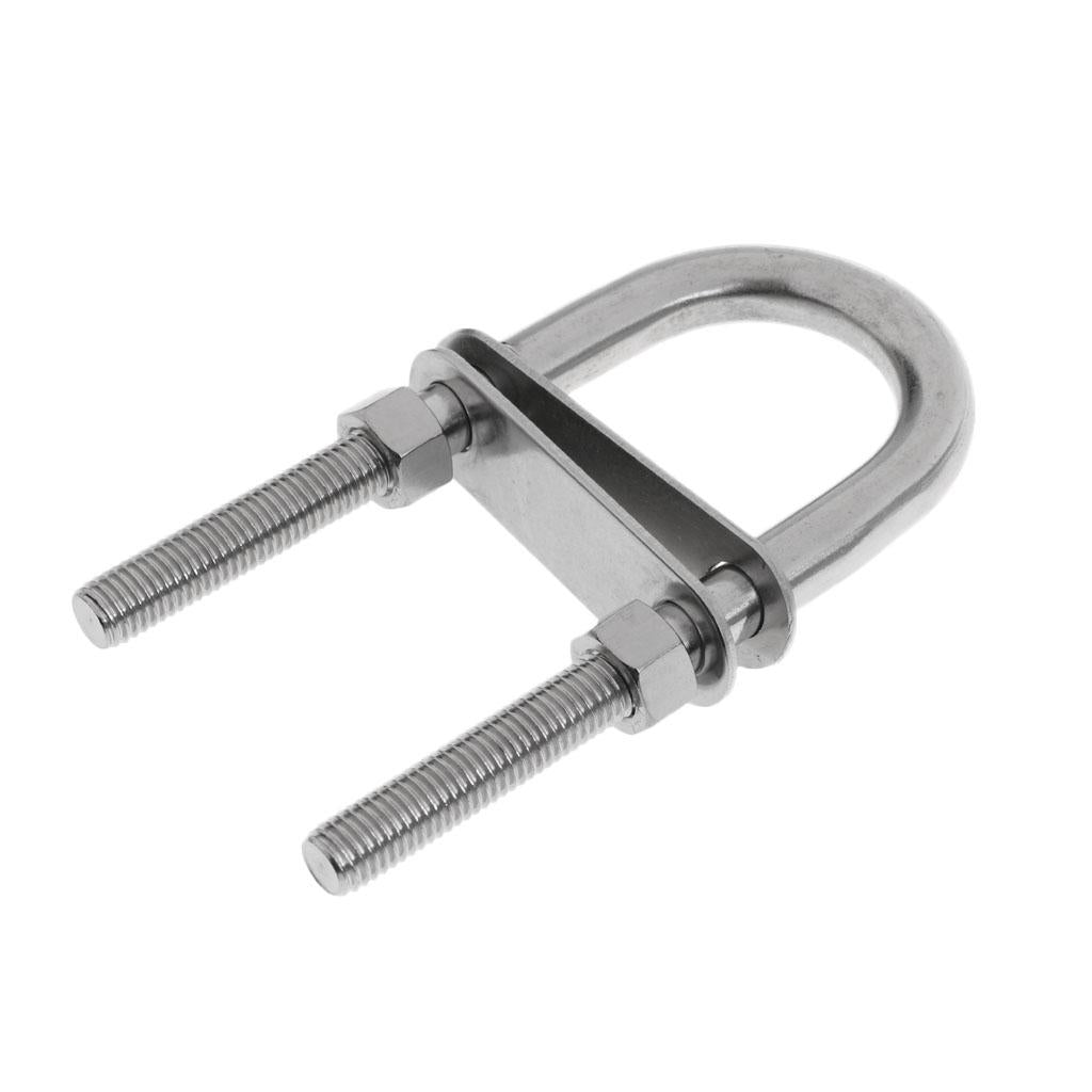 Bow/Stern Eye U-Bolt 304 Stainless Steel Boat/Marine Rigging M10x130/M8x120
