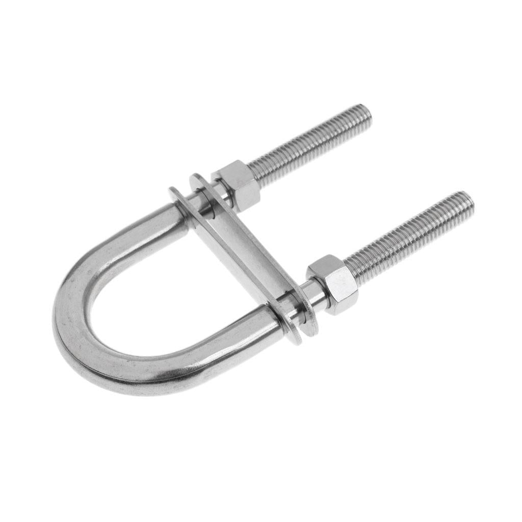 Bow/Stern Eye U-Bolt 304 Stainless Steel Boat/Marine Rigging M10x130/M8x120