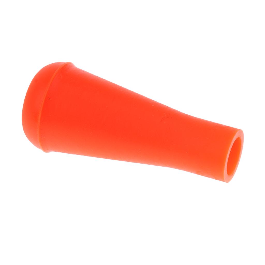 10 Pieces Safety Soft Rubber Arrowhead for Hunting Game Toy Bow 8mm Orange