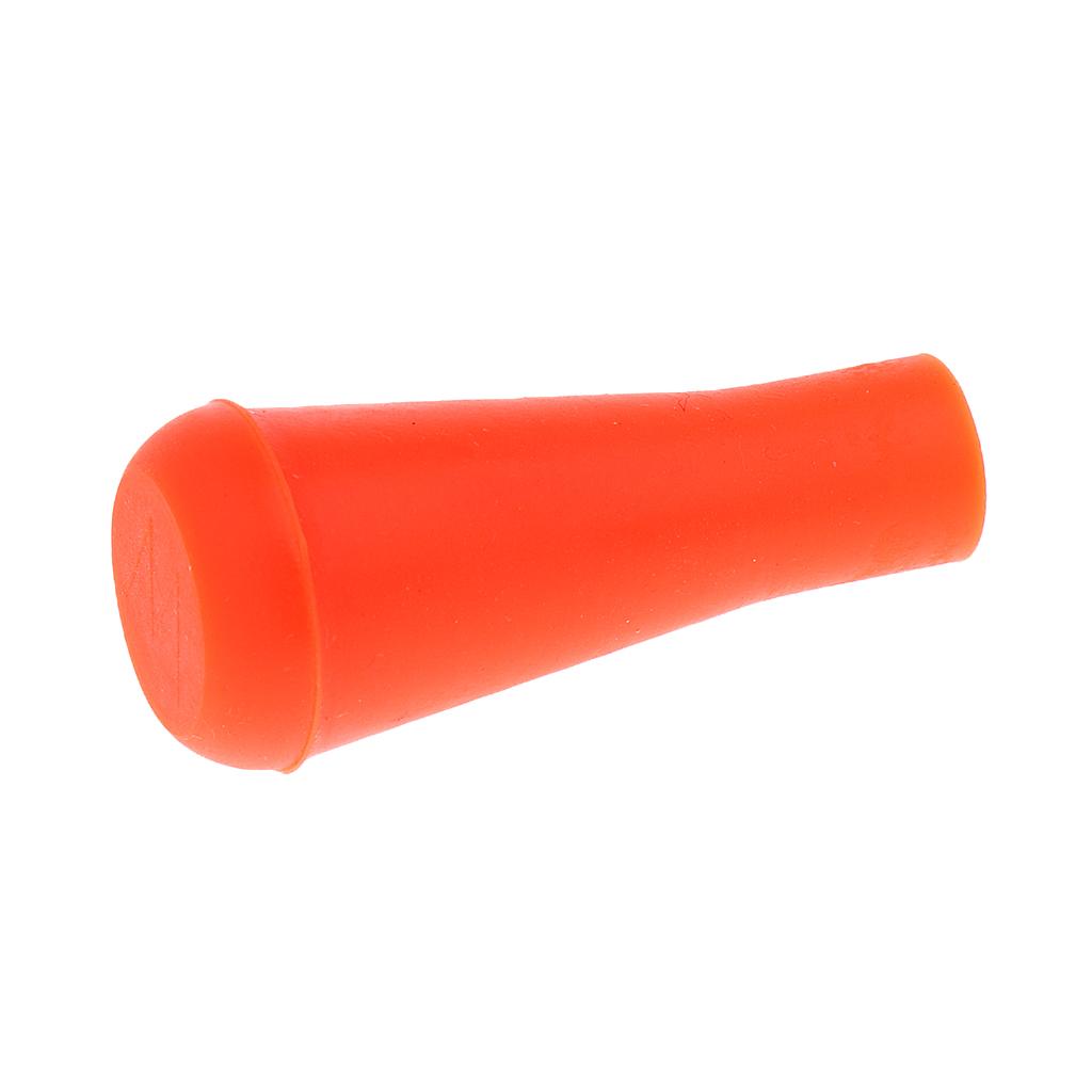 10 Pieces Safety Soft Rubber Arrowhead for Hunting Game Toy Bow 8mm Orange