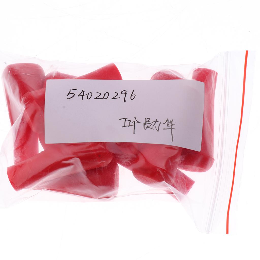 10 Pieces Safety Soft Rubber Arrowhead for Hunting Game Toy Bow 8mm Red