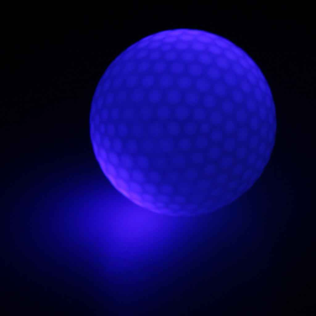 Glow In Dark Colorful LED Light Up Golf Ball Official Size Tournament Ball