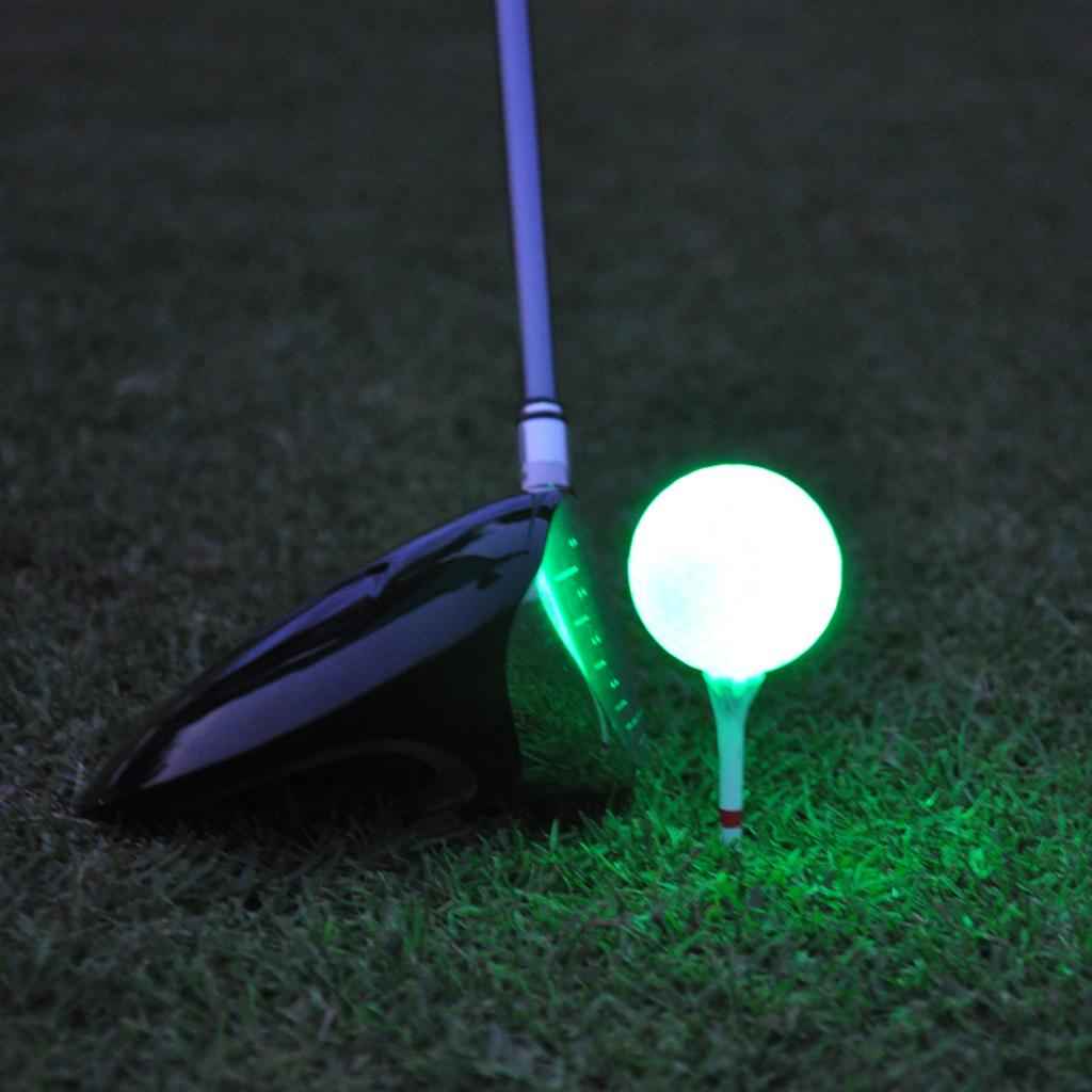 Glow In Dark Colorful LED Light Up Golf Ball Official Size Tournament Ball