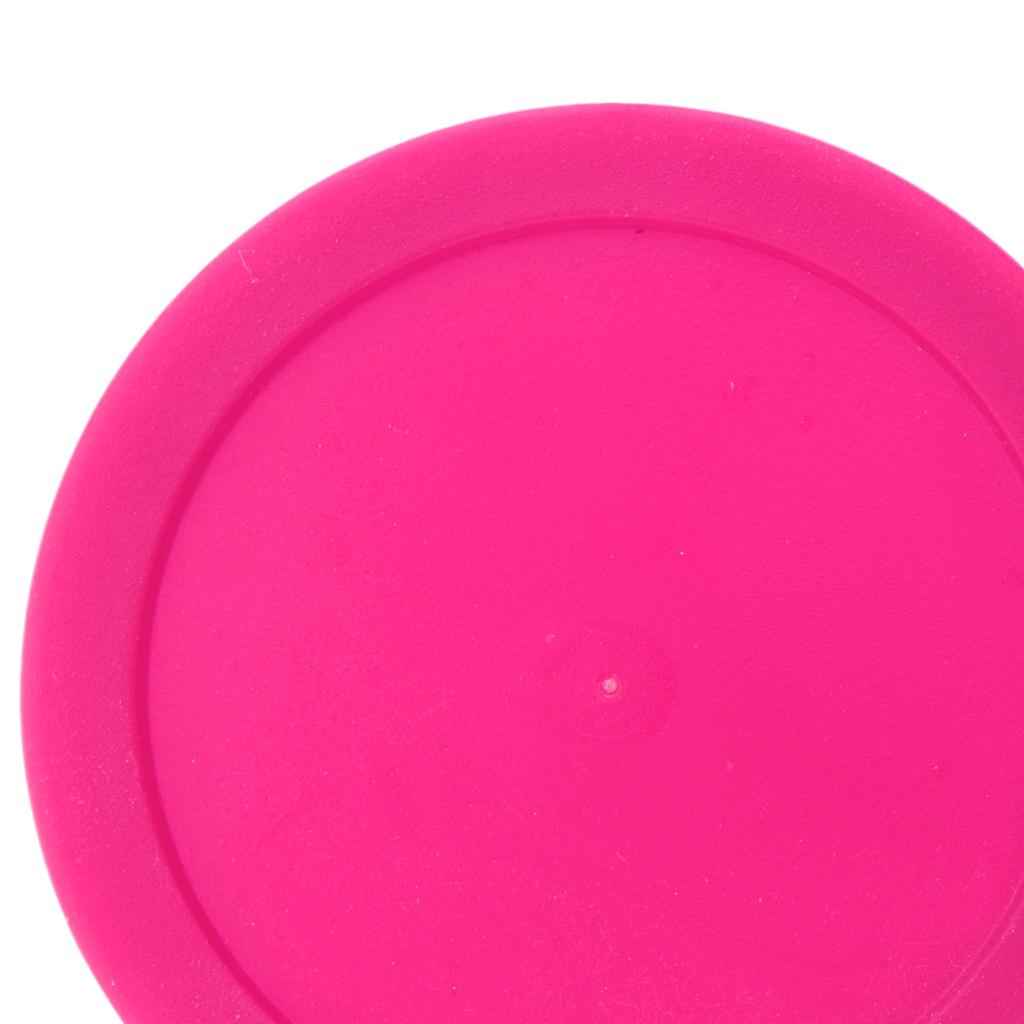 5 Pieces 62mm Air Hockey Replacement Pucks for Full Size Air Hockey Tables Pink