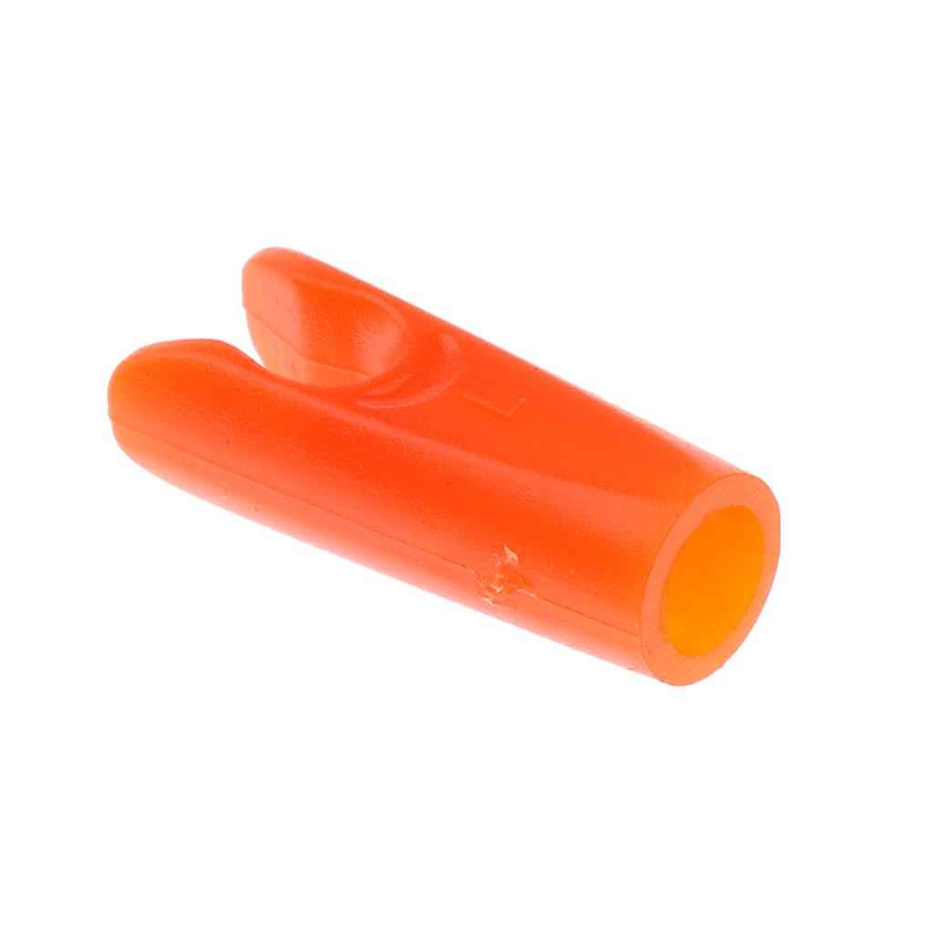 10 Pcs Plastic Arrow Nocks for Archery Hunting Shooting Outdoor Sport Orange