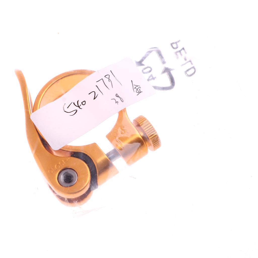 2xSeatPost Clamp Tube Clip Quick Release Mountain Road Bike Part 31.8mm Gold