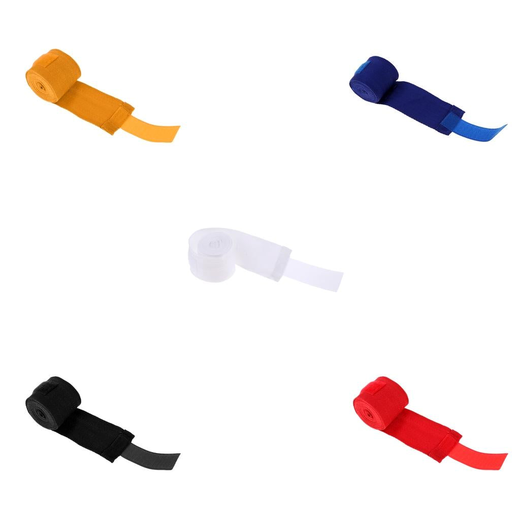3xCotton Boxing Hand Strap Taekwondo Bandage Outdoor Sports Hand Gloves White