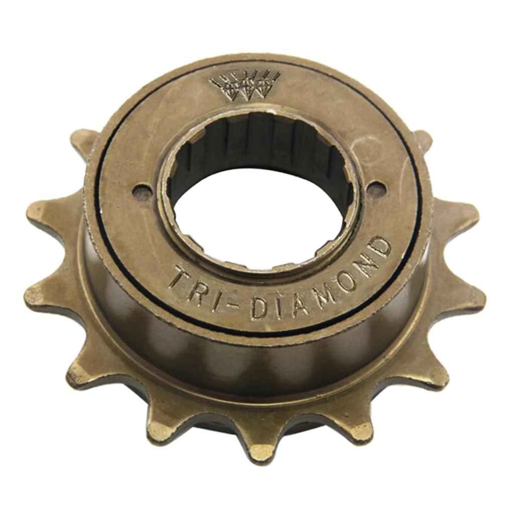 14T 34mm 1/2'' x 1/8'' Bronze BMX MTB Freewheel Mountain Bicycle Single Speed Bronze