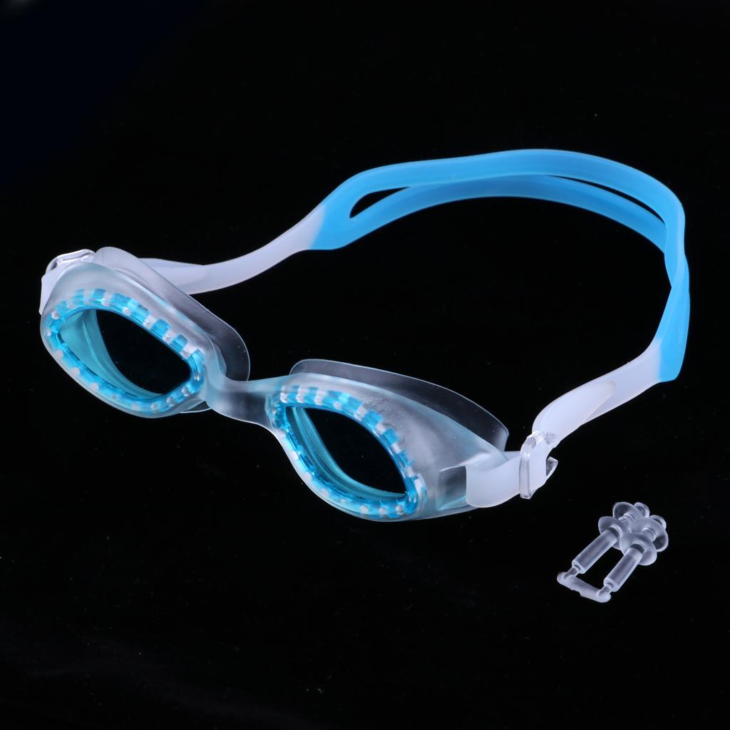 2xKids Anti-Fog Anti-UV Waterproof Swimming Goggles Glasses Eyewear Lake Blue