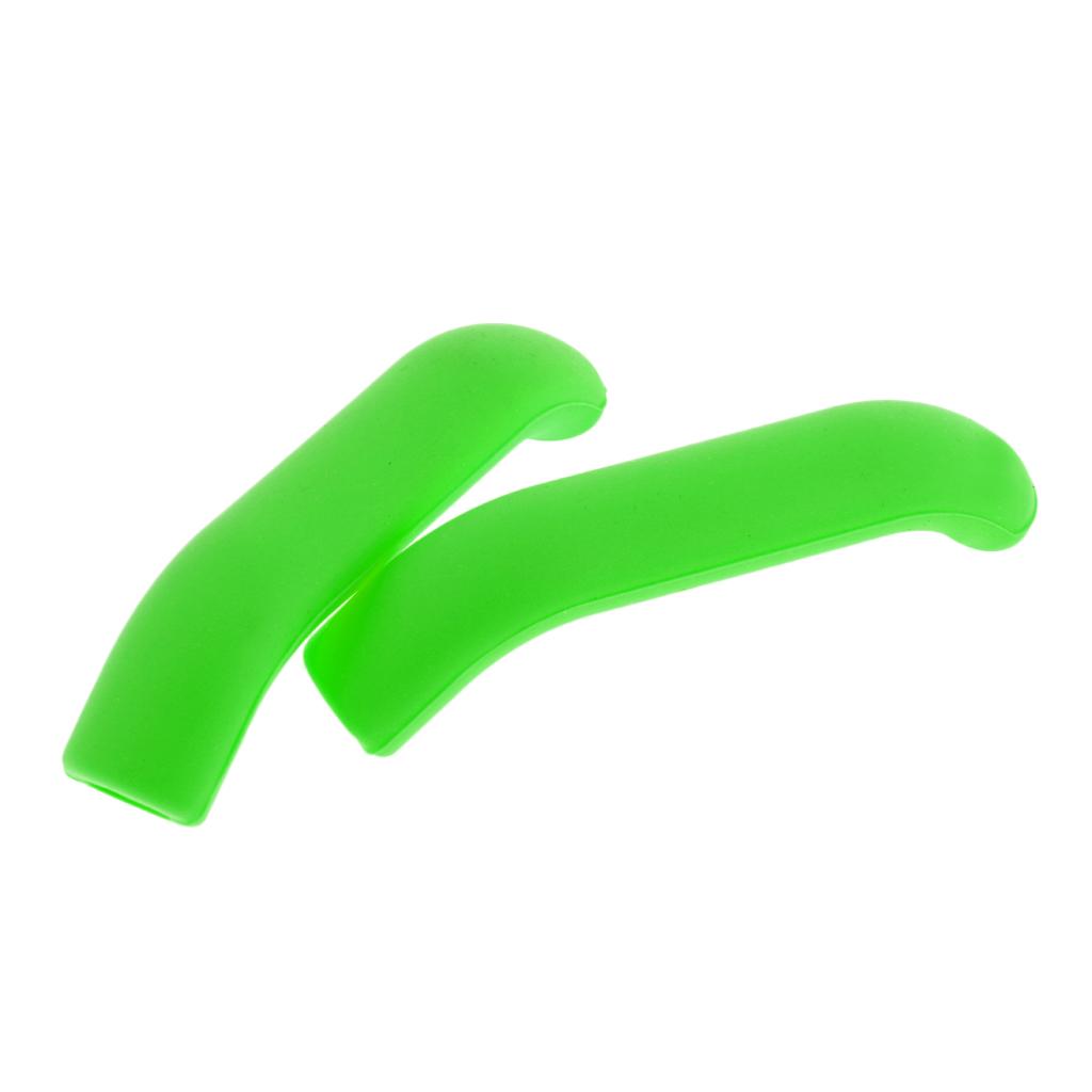 10 Pairs Soft Bike Brake Lever Cover Guard Protector Handle Sleeve Green