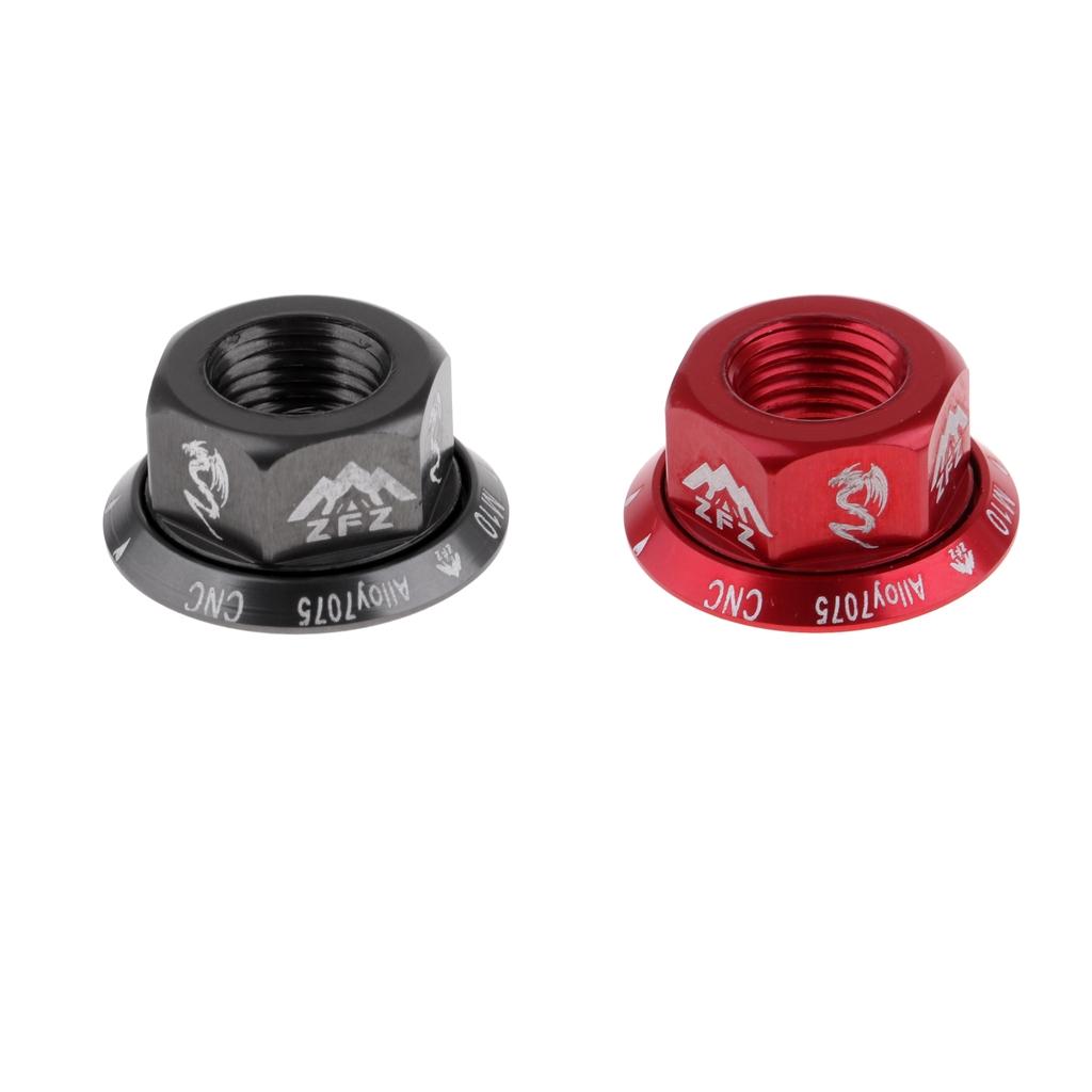 2Pcs Bicycle Hubs Nut Mountain Bike MTB Flange Nut Parts Drums Axle Screws