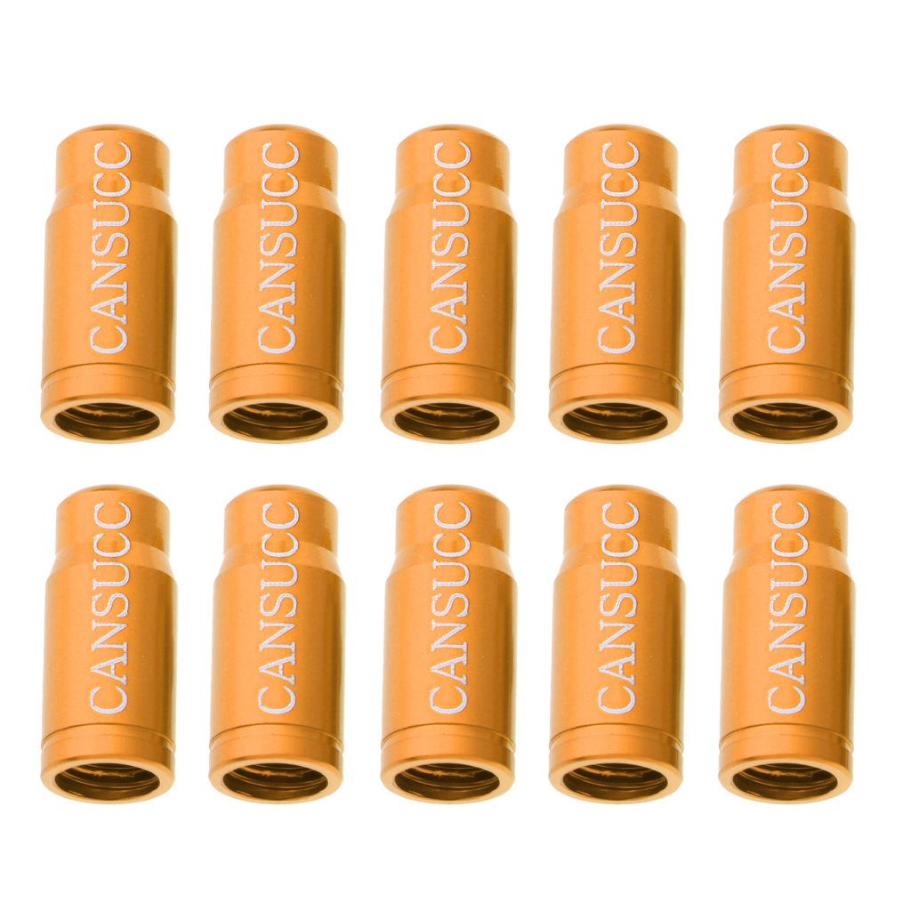 3x10Pcs Bike Valve Cap Dust Cover MTB Road Bicycle Accessories Schrader Gold