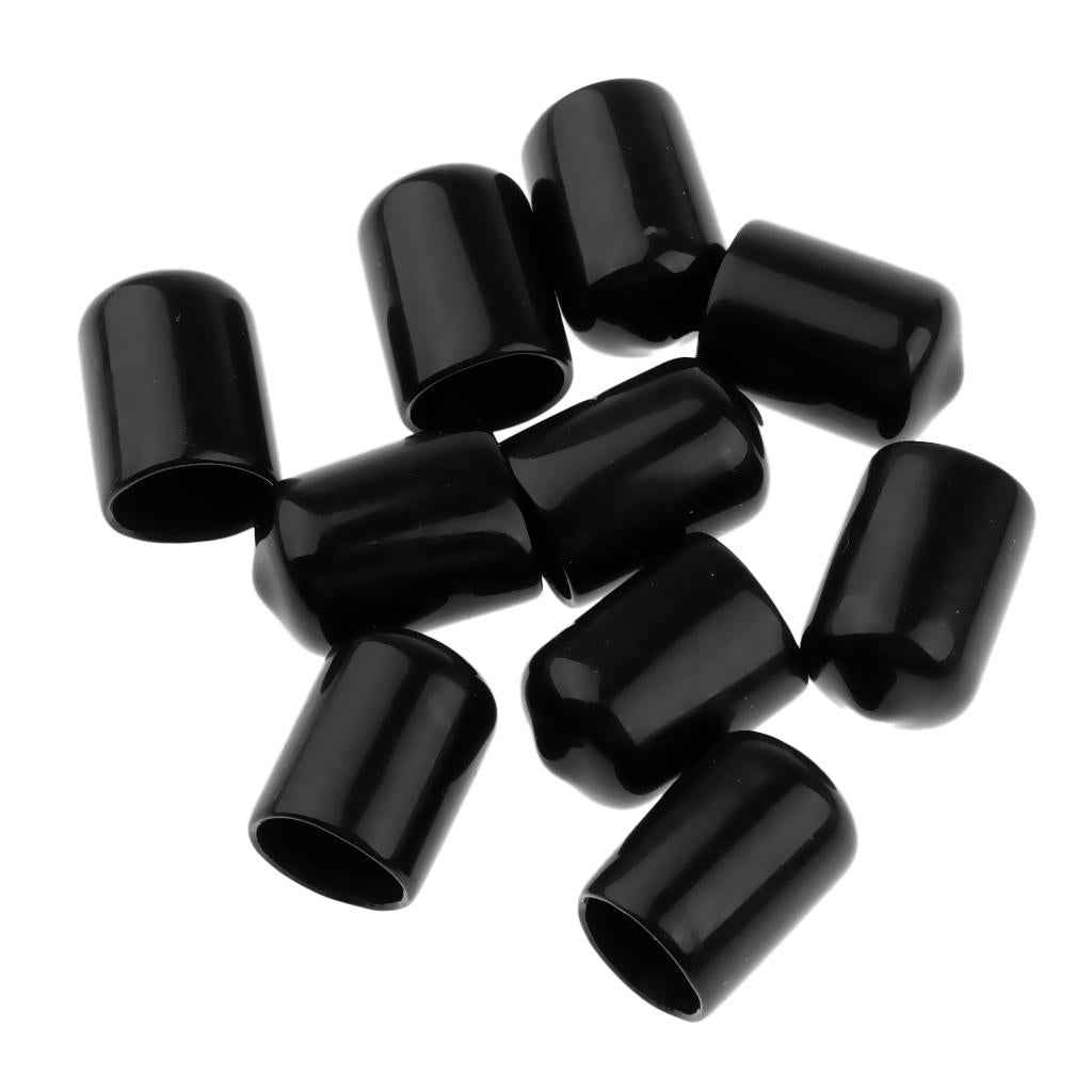 10 Pieces Billiards Pool Cue Tips Rubber Protector Head Cover Supplies 14mm