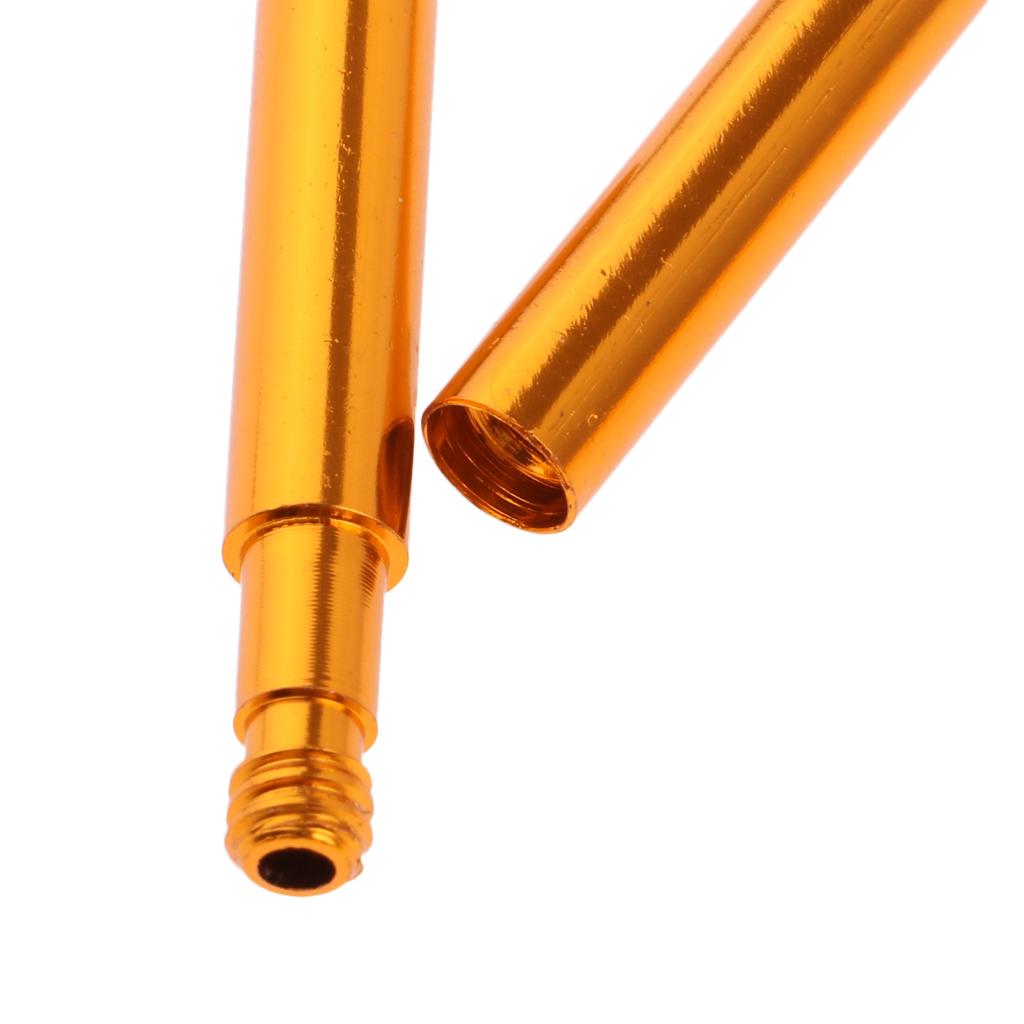 4x5 Pieces Presta Valve Extender for Fixed Gear Bike/Road Bike Gold 40mm