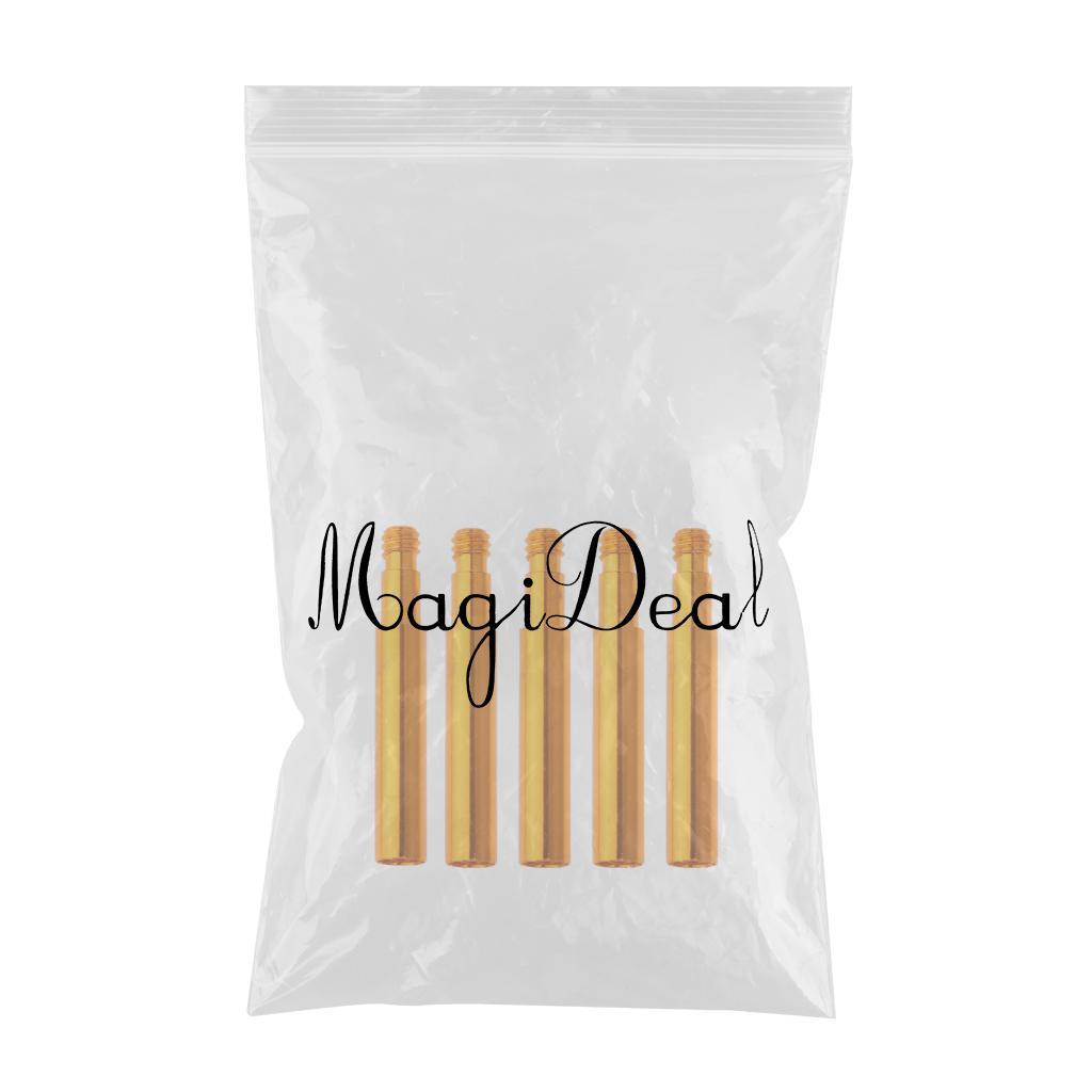 2x5 Pieces Presta Valve Extender for Fixed Gear Bike/Road Bike Gold 40mm