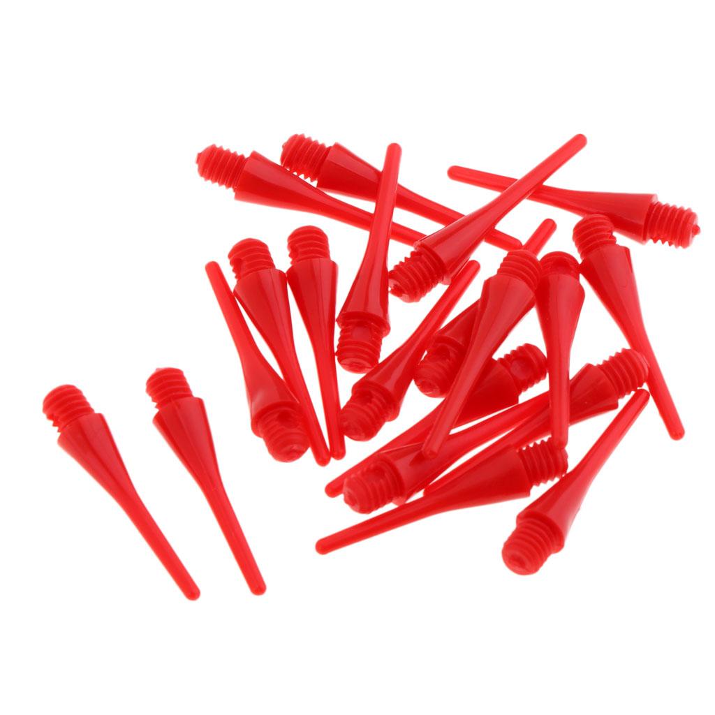 100 Pieces Soft Nylon Tips Points Replacement for Electronic Dart 22mm Red