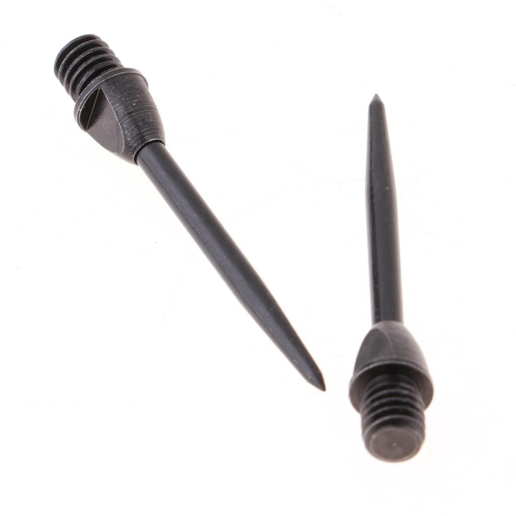 2x6 Pieces Darts Steel Tip Replacement Points Standard 2BA Thread Black