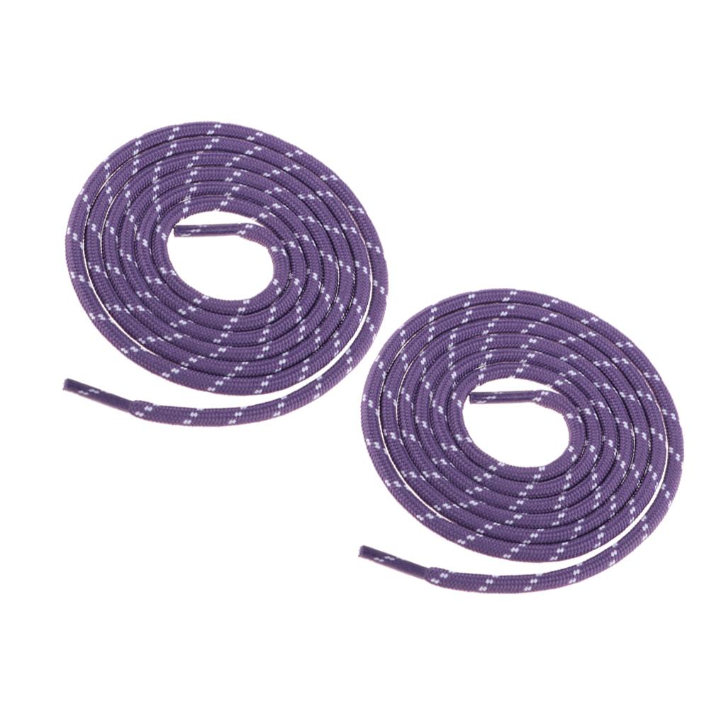 3x1 Pair Sports Climbing Shoelaces Colored Oval Athletic Shoe Lace Purple