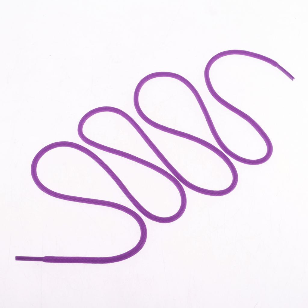 4xRound Athletic Shoe Laces for Sneakers Sport Running Shoe Purple