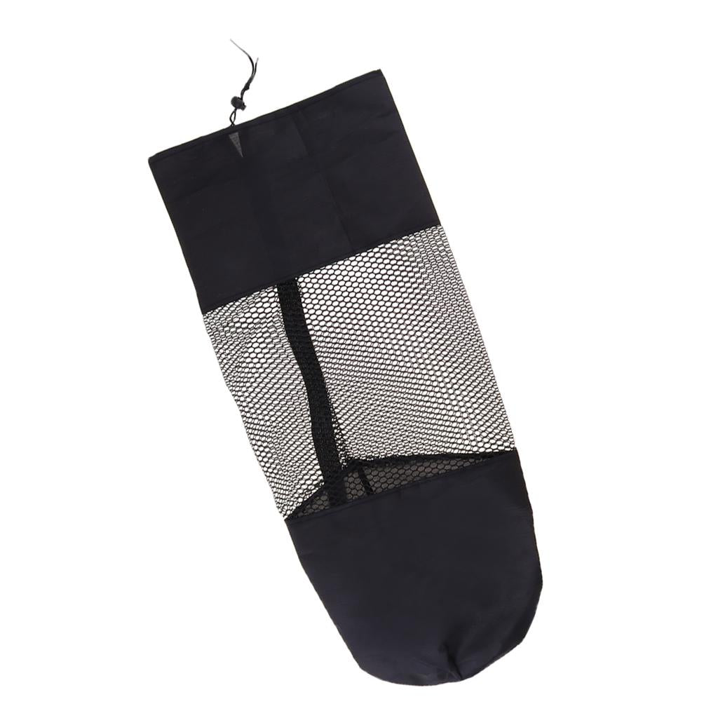 2xPortable Yoga Pilates Mat Sling Bag Shoulder Carrier Mesh Center 10mmx61cm