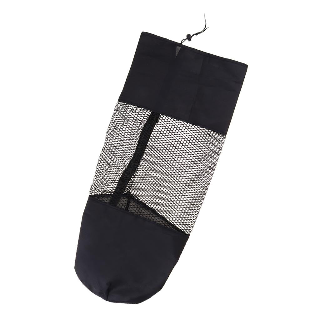 2xPortable Yoga Pilates Mat Sling Bag Shoulder Carrier Mesh Center 10mmx61cm