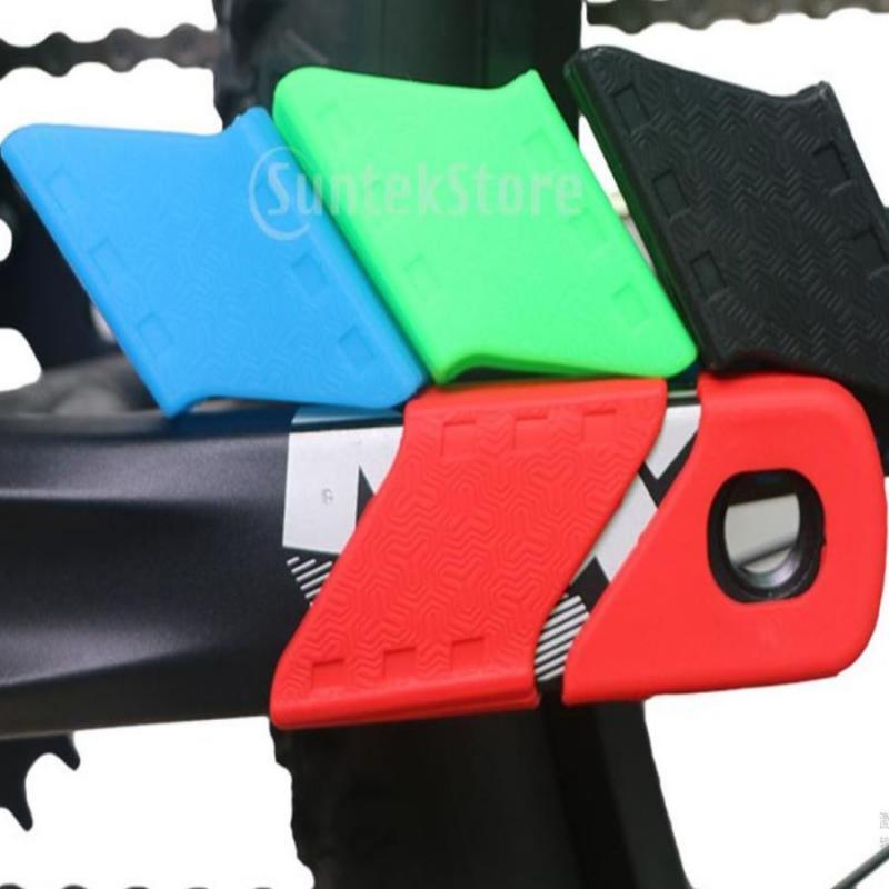 4x2 Pairs Bike Chain Set Boots Crankset Crank Arm Protector Covers Caps Blue