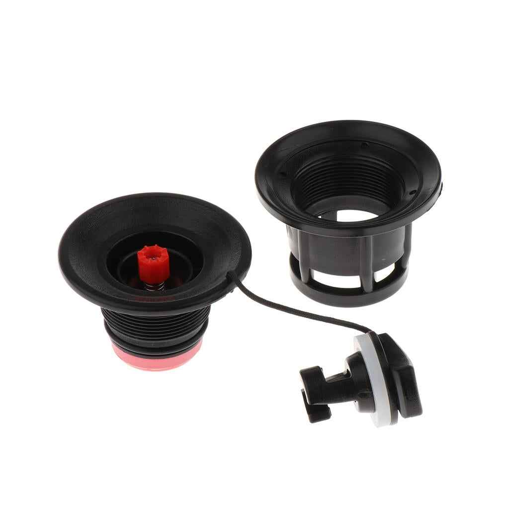 Air Valve Inflatable Boat Inflation for Rubber Dinghy Kayak Pool Boat Black