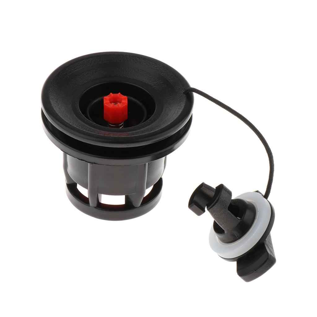 Air Valve Inflatable Boat Inflation for Rubber Dinghy Kayak Pool Boat Black