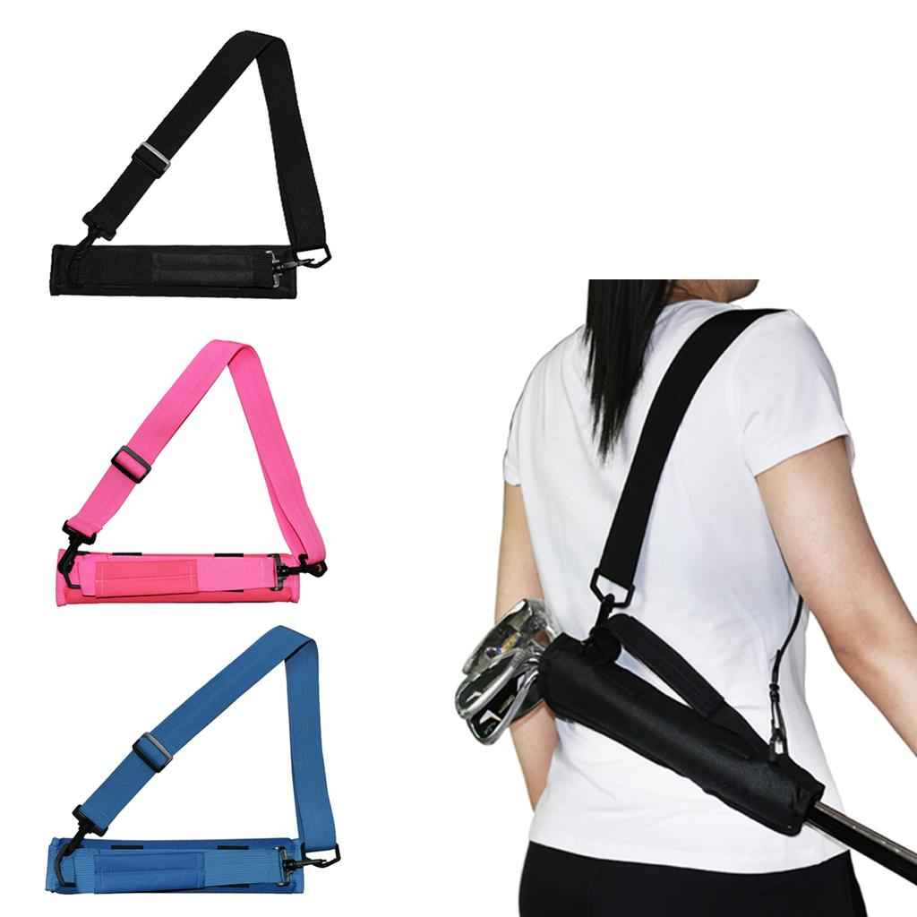 Golf Club Bag Driving Range Putter Carrier Sleeve Travel 3-4 Club Tote Black