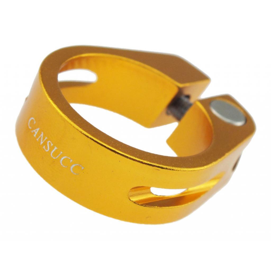 4x31.8mm SeatPost Clamp Tube Clip Quick Release Mountain Road Bike Part Golden