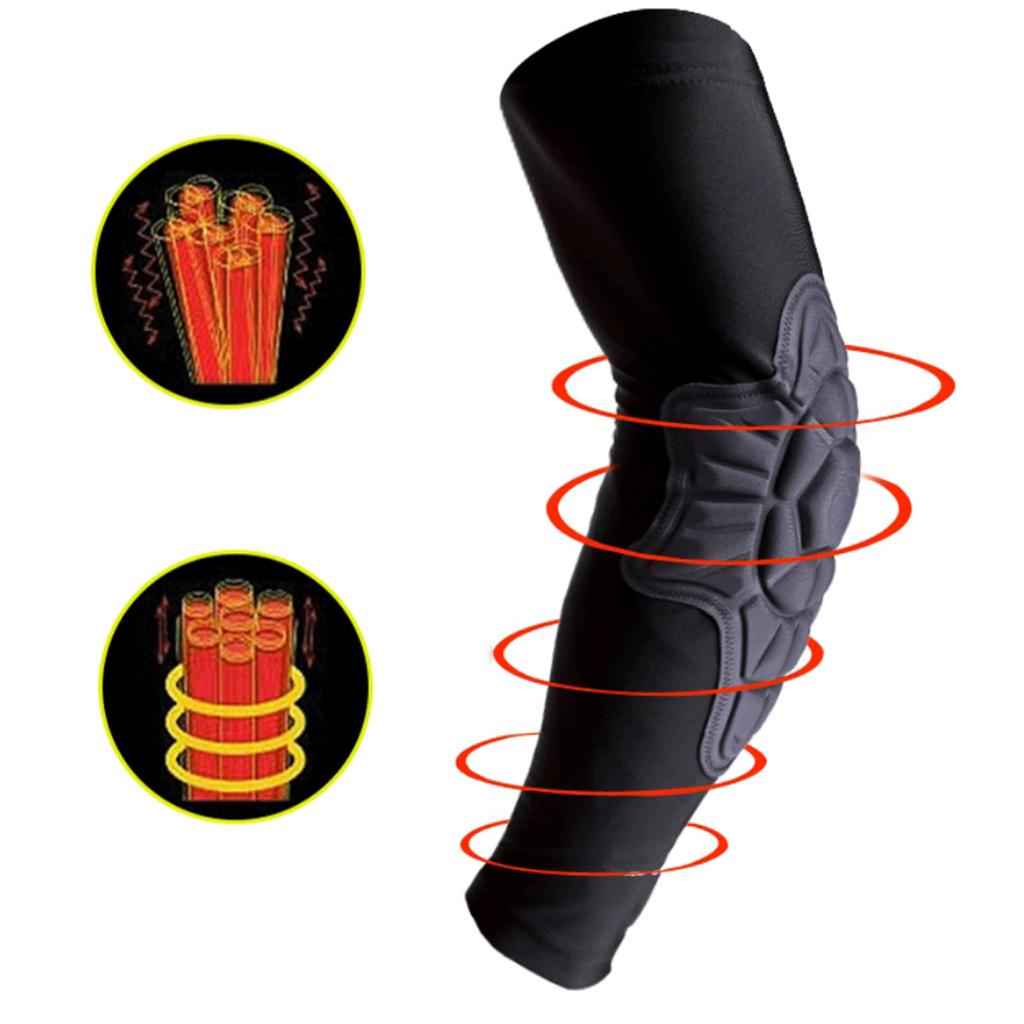 Elastic Elbow Support Compression Padded Brace Arm Sleeve Protector 2XL