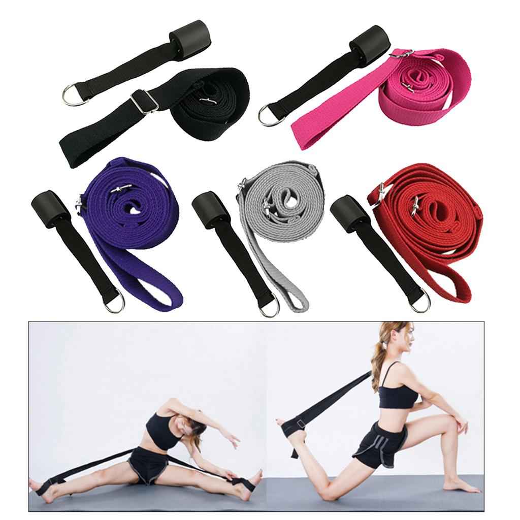 Ballet Door Stretch Band Leg Foot Stretching Strap Dance Stretcher Black