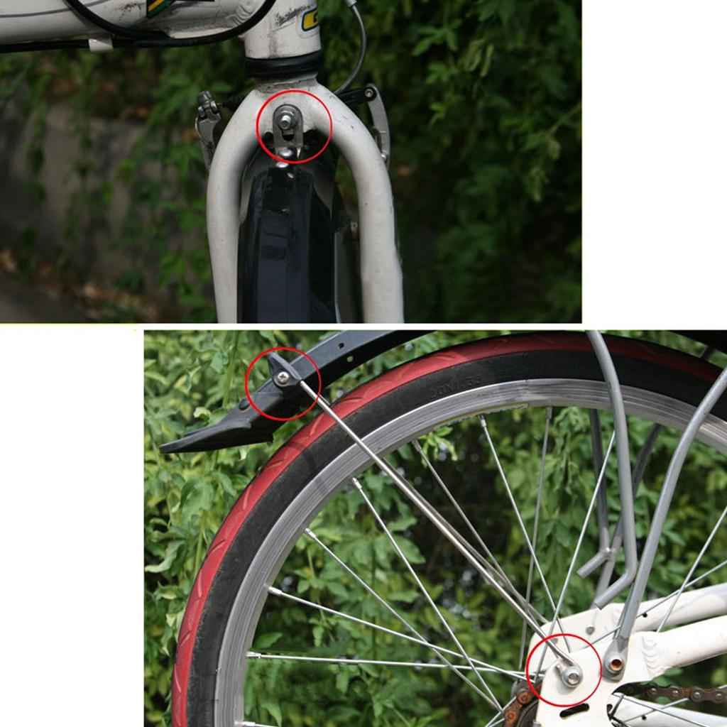 20'' 14'' Folding Bike Mudguard Set for V Brake Bicycle Mud Guards 14 Inch