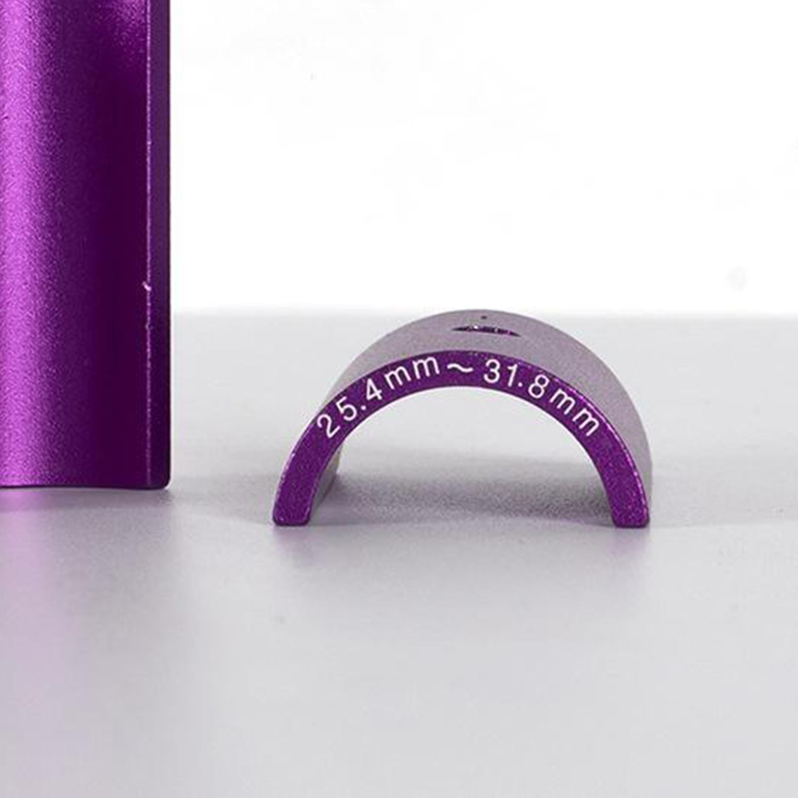 4xBike Stem 25.4 to 31.8mm Shim Handlebar Adapter Spacer - 1 Pair Purple