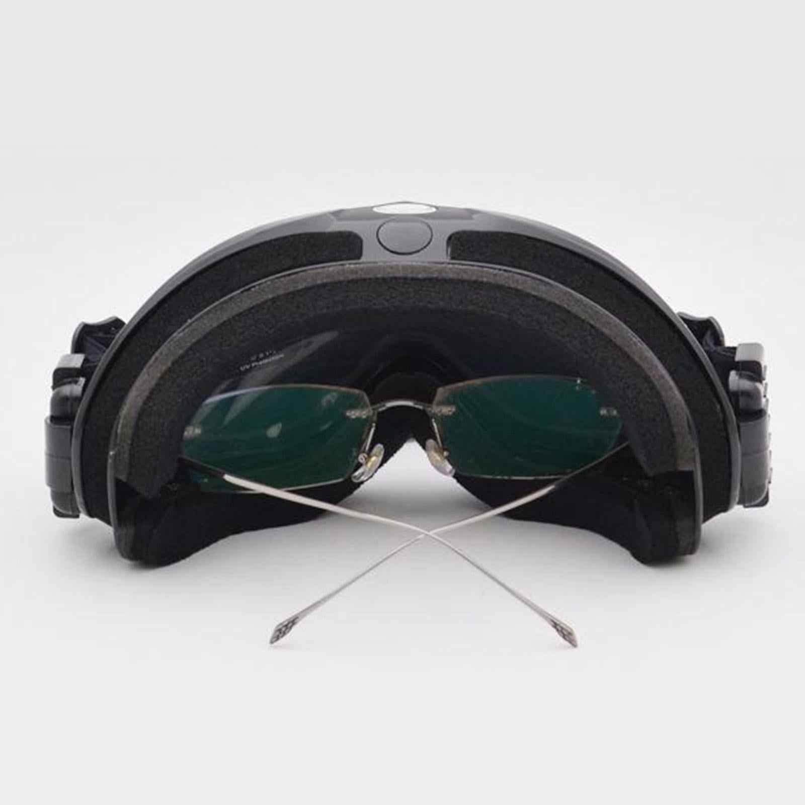 Snow Ski Goggles Anti-fog Lens Snowboard Snowmobile Black Frame Silver Lens