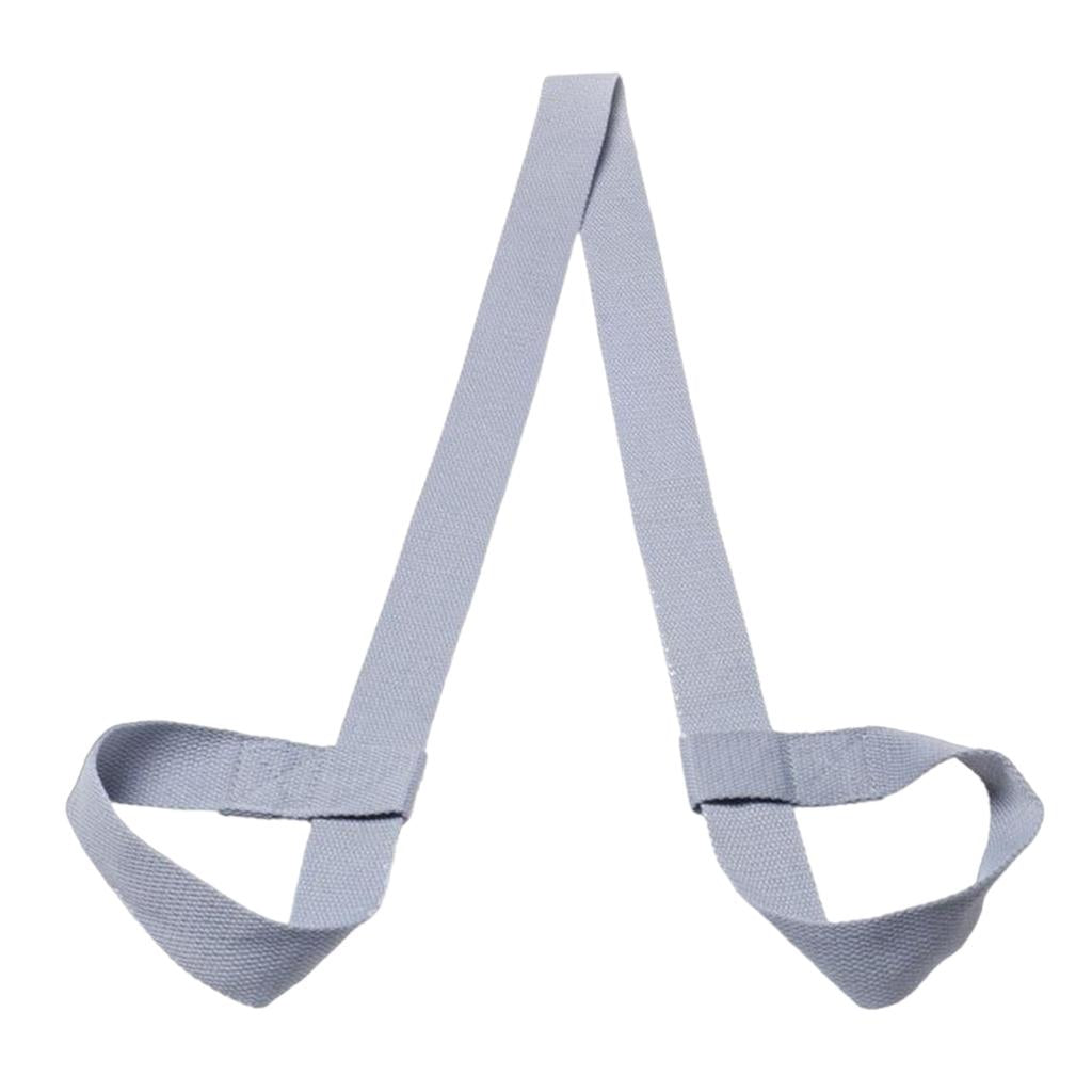 4xCotton Yoga Mat Strap Pilates Mat Carrier Fitness Stretchy Loop Grey