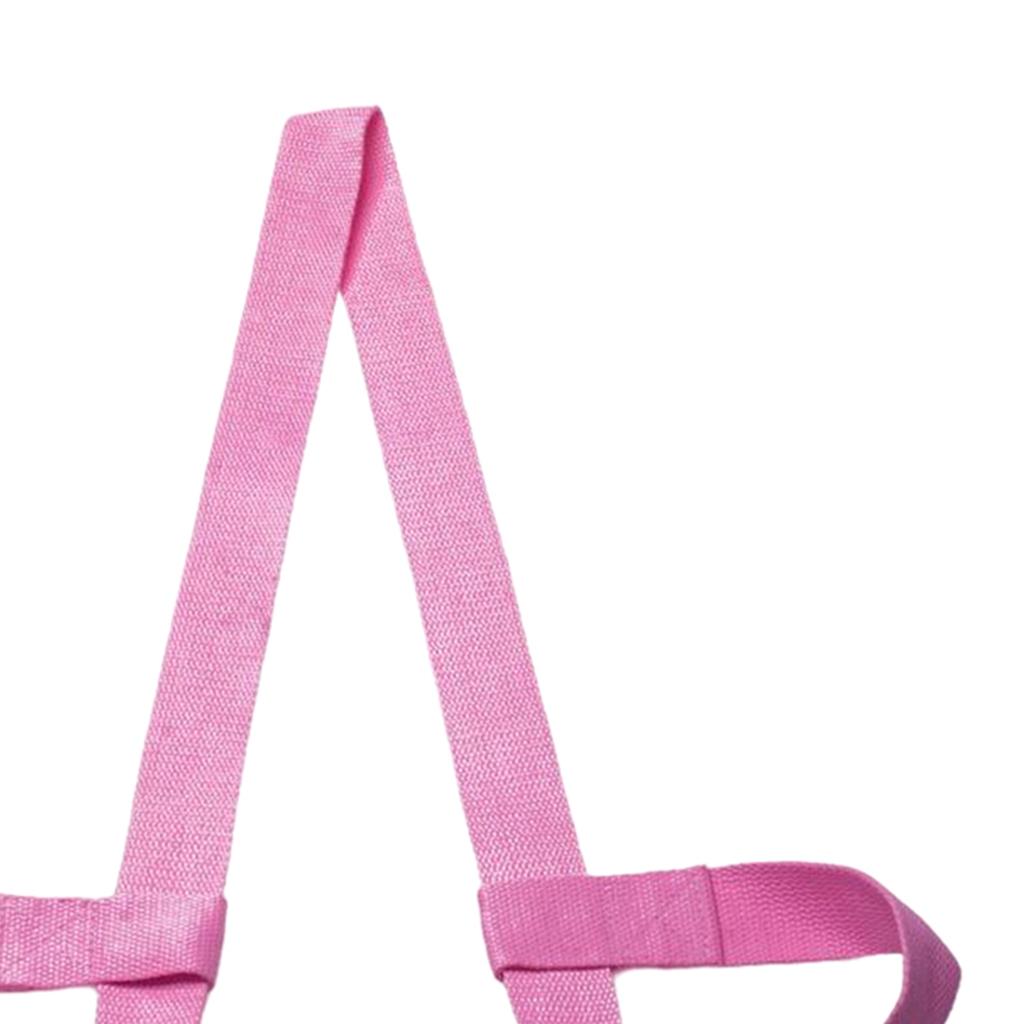 4xCotton Yoga Mat Strap Pilates Mat Carrier Fitness Stretchy Loop Pink