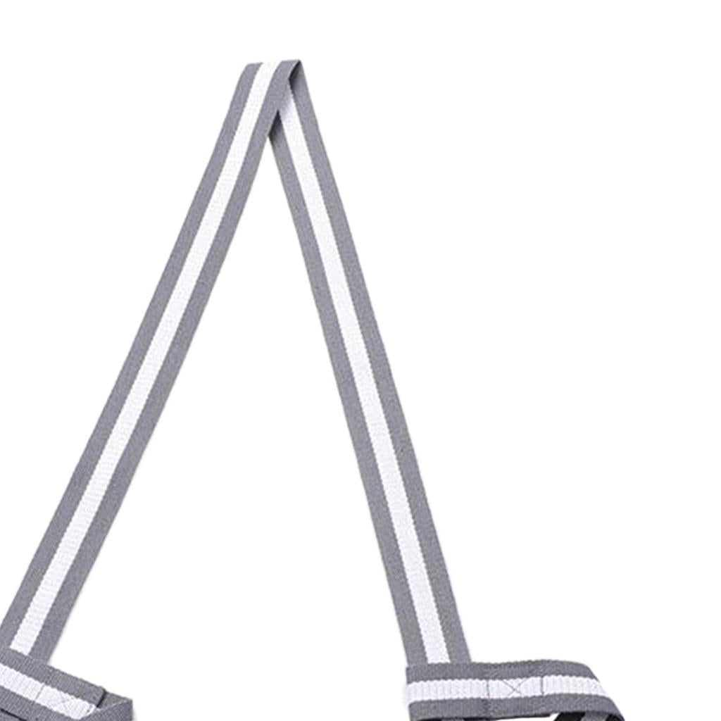 2xCotton Yoga Mat Strap Pilates Mat Carrier Fitness Stretchy Loop Grey White
