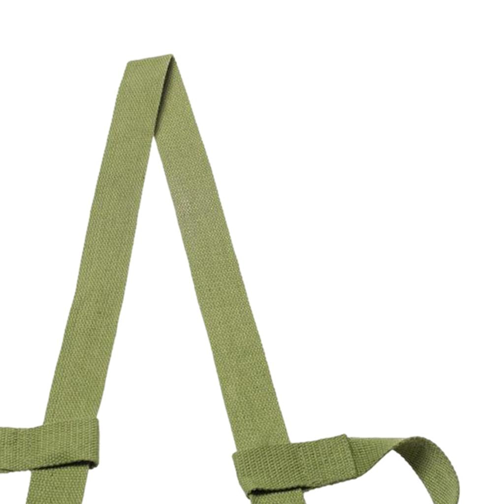 2xCotton Yoga Mat Strap Pilates Mat Carrier Fitness Stretchy Loop Green