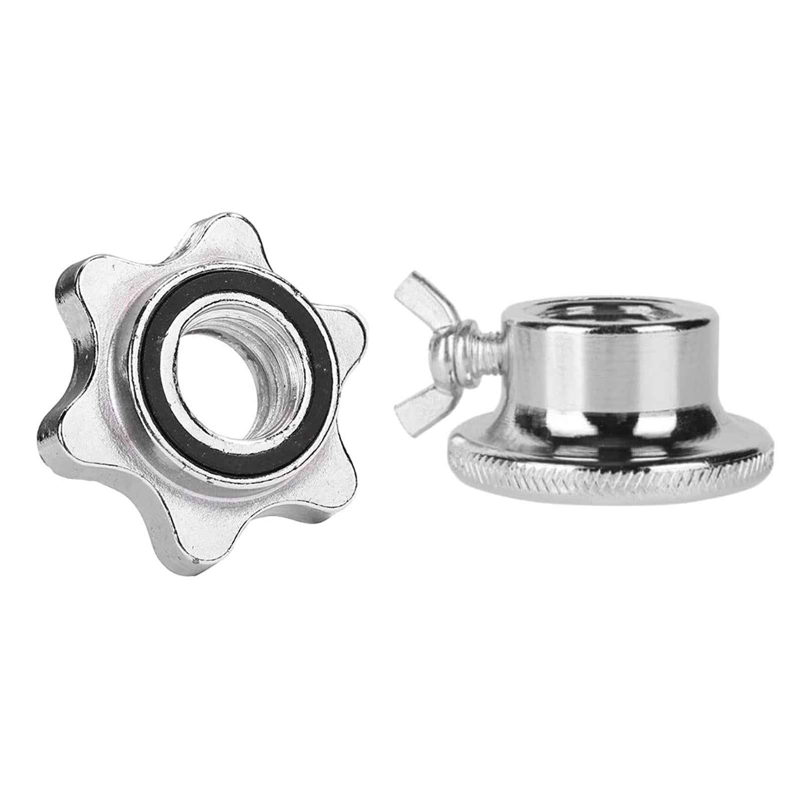 1inch Dumbbell Spin Lock Bar Hex Nut Barbells Fixed Clamps Clips Collar A