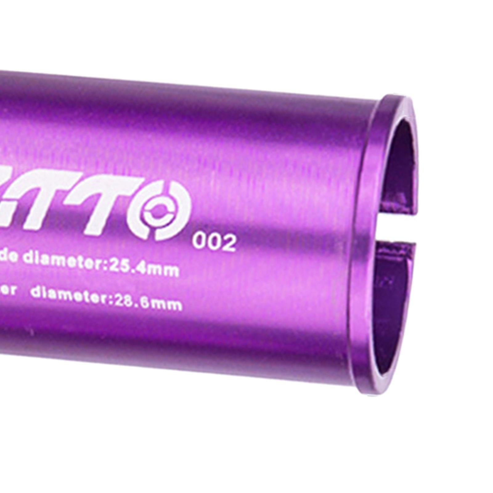 2xMTB Bike Seatpost Shim Reducing Sleeve Conversion Adapter 28.6 to 25.4mm