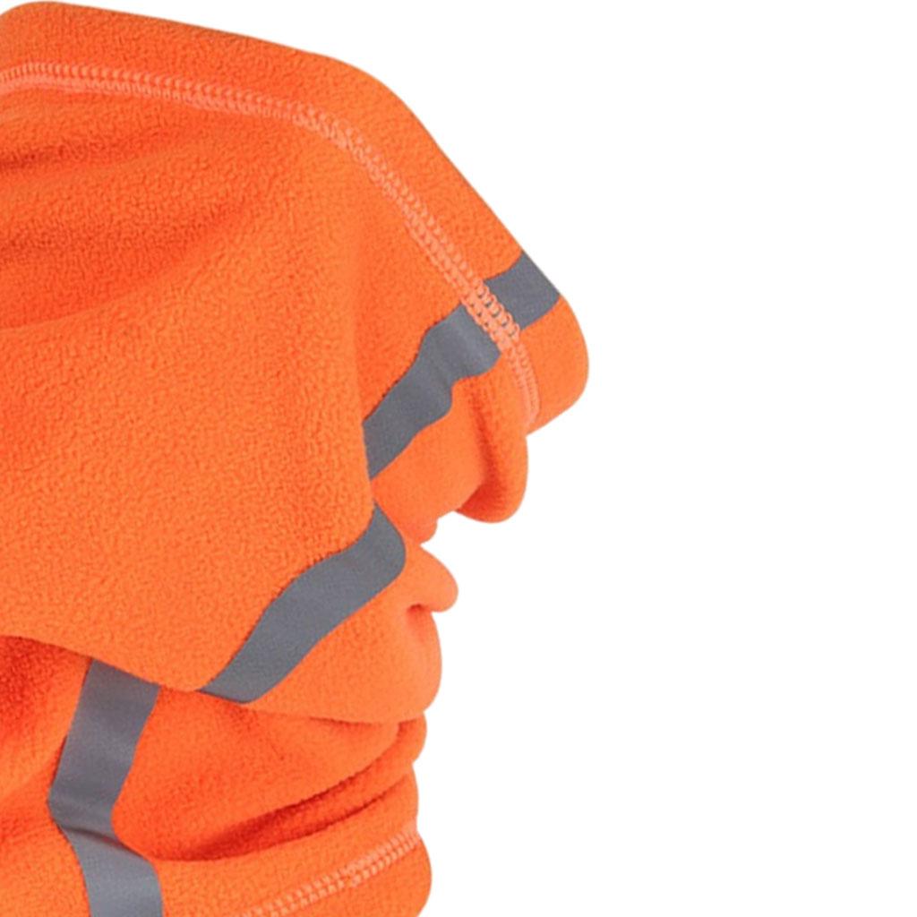 2xFace Mask Neck Gaiter Breathable Windproof Fishing Scarf Orange