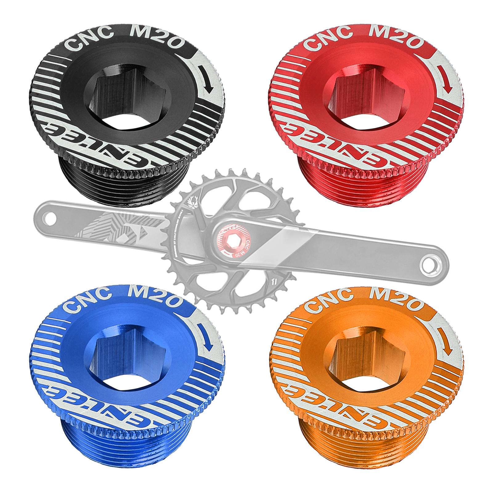 4xLightweight Crank Cover Screw Crankset Bolt for Shimano Bike Cycling Black