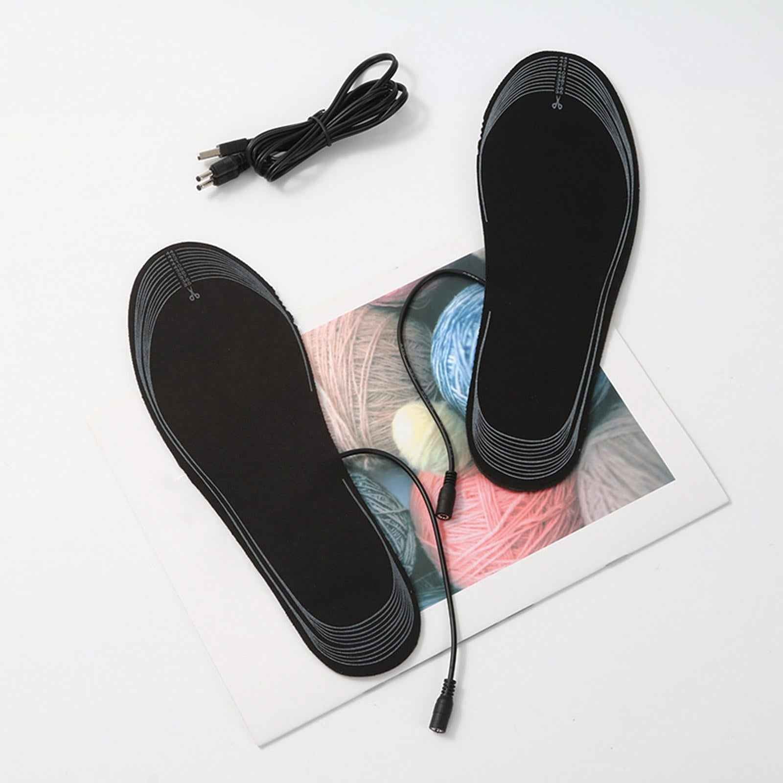 USB Electric Heated Shoe Insoles Heat Boots Warm Socks Winter Foot Warmers