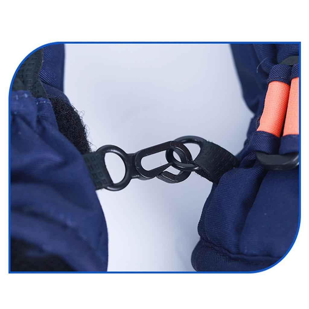 Kids Ski Winter Gloves Windproof Waterproof Snowboard Sports Thermal Glove Blue S