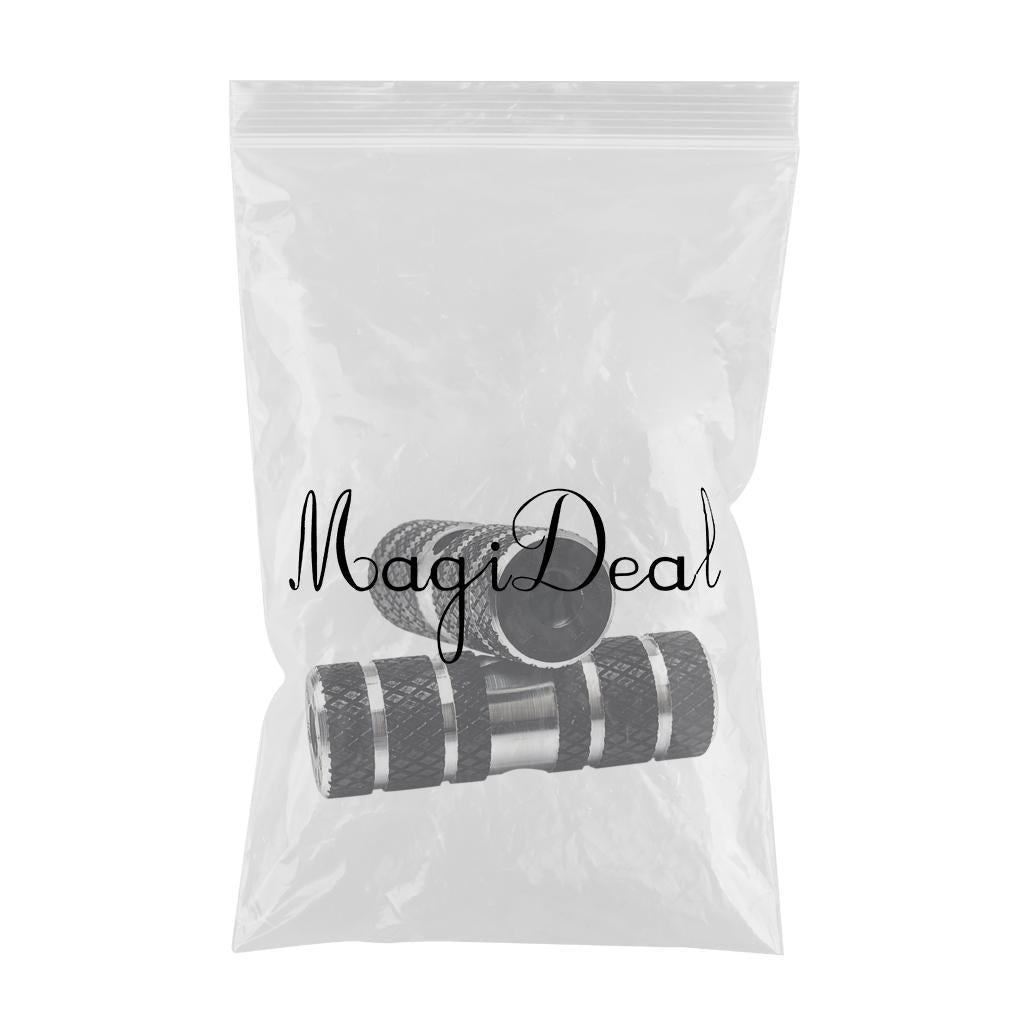 2Pcs Bike Non-slip Pegs for Front Rear Axle Foot Universal Bike Replacement Black