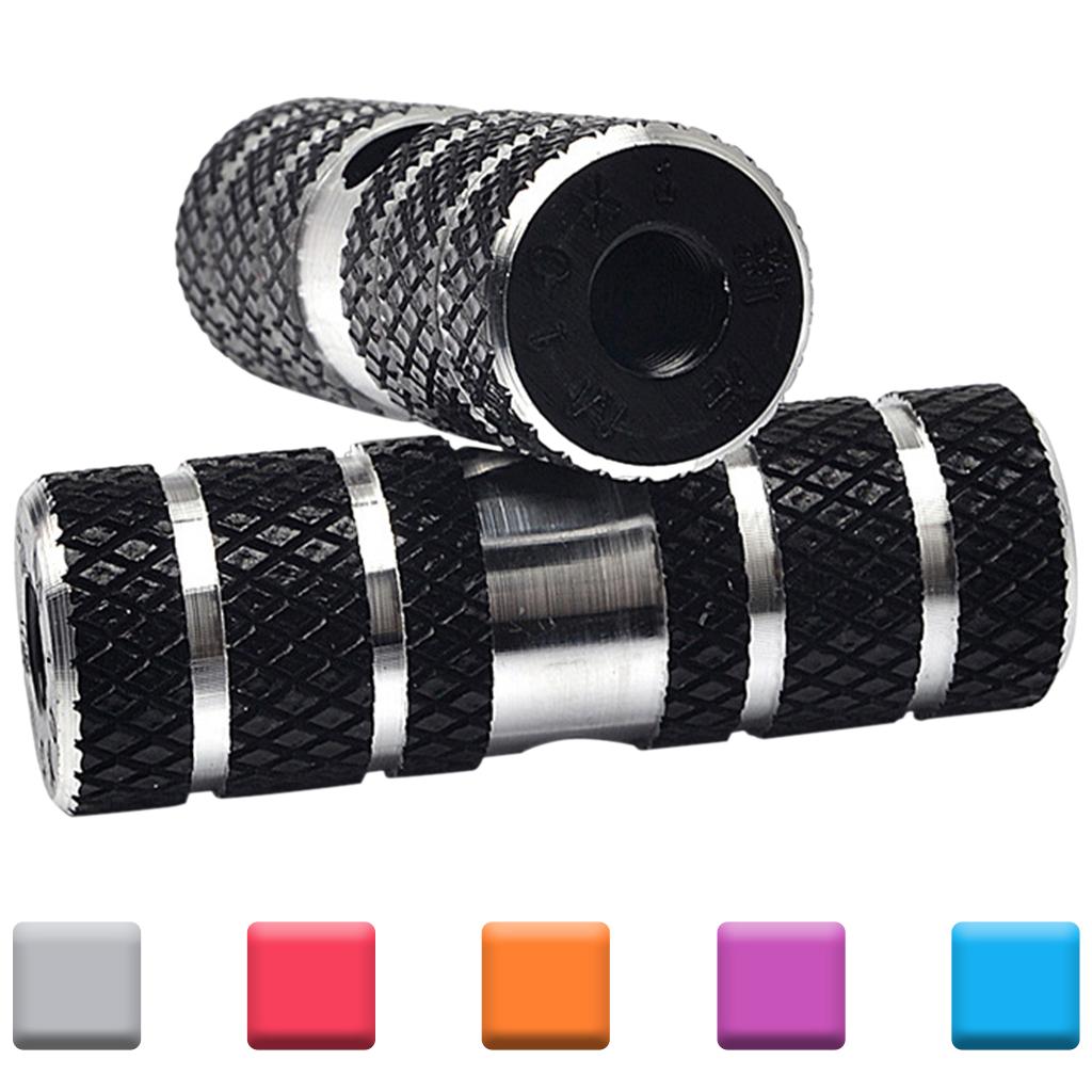 2Pcs Bike Non-slip Pegs for Front Rear Axle Foot Universal Bike Replacement Black